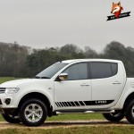 Car Accessories Customized Auto Sports DIY Vinyl Film Styling Decals Car Long Side Stripes Stickers for Mitsubishi L200 Triton